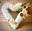 Artificial Funeral Flowers | Heart Wreath
