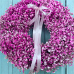 Gifts | Mother's Day | Spring/Summer | Wreaths | Fresh Hot Pink Gypsophila Wreath