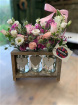 Floral Arrangements | Gifts | Mother's Day | Spring/Summer | Trio of Bud Vases Wooden Rack