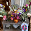 Dried Flowers | Gifts | Mother's Day | Spring/Summer | Trio of Bud vases, Dried flowers & Harvest goodness
