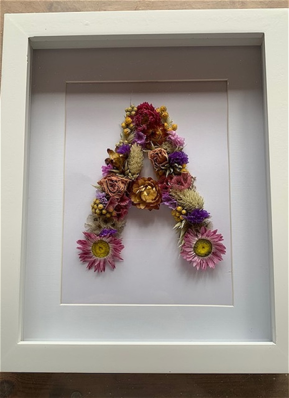Dried Flowers | Gifts | Boxed Framed Dried Flower Letters