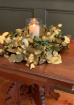Gifts | Wreaths | Fresh Dipped Gold Eucalyptus Wreath