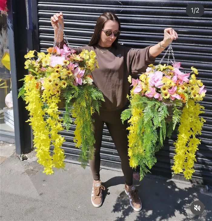 Artificial hanging baskets | Artificial Hanging baskets