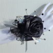 Debs Corsage | Gifts | Artificial Black Rose Debs Wrist Corsage