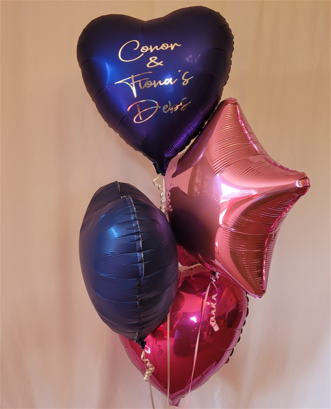 Balloons | Gifts | Personalised 4 Balloon Bouquet