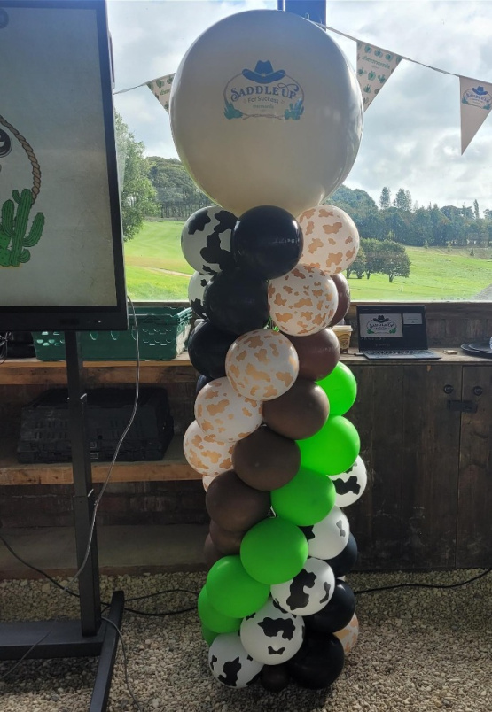 Balloons | Corporate | Western Rodeo Balloon Column with Graphics