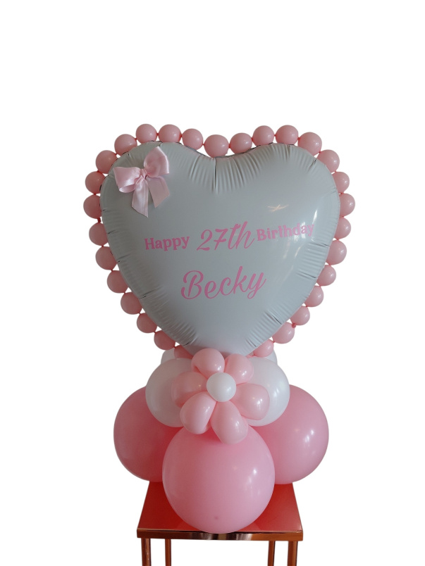 Balloons | Luxury Balloon Table Topper with Pearl Detail & Bow
