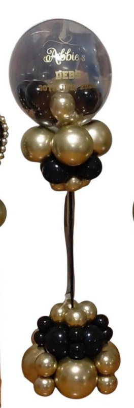Debs Corsage | Gifts | Luxury Personalised Debs Bubble Balloon Stand
