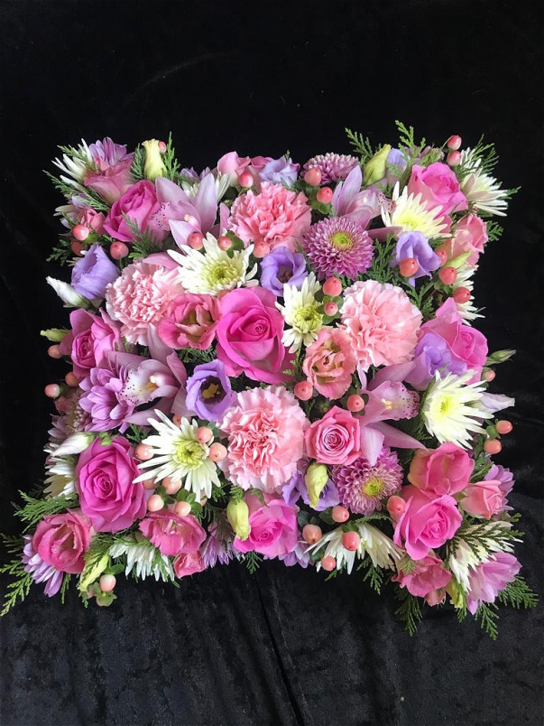 Sympathy | Multi Floral Cushion Tribute
