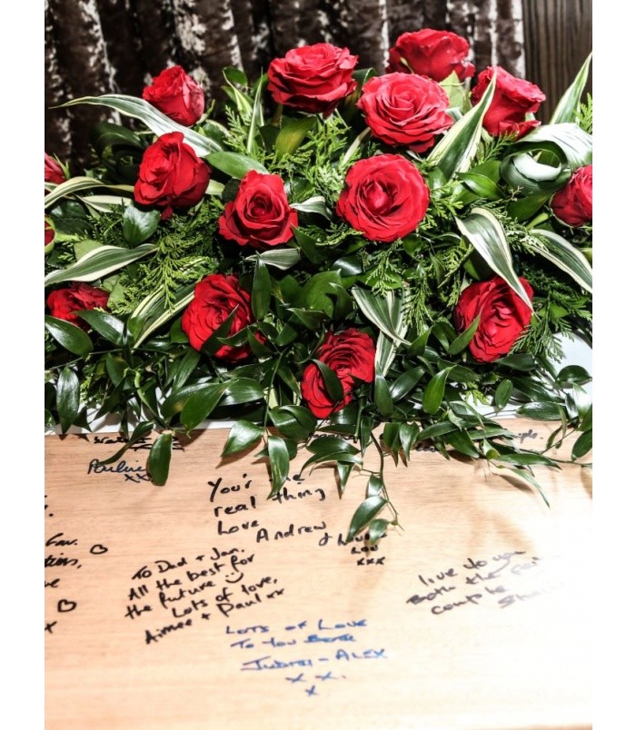 Weddings | Red Rose Table Arrangement
