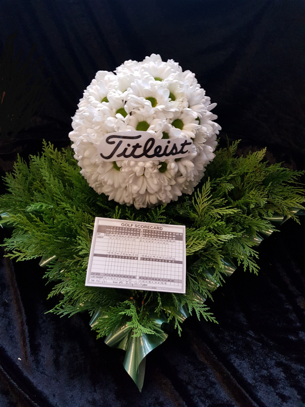 Bespoke Sympathy | Golf ball tribute