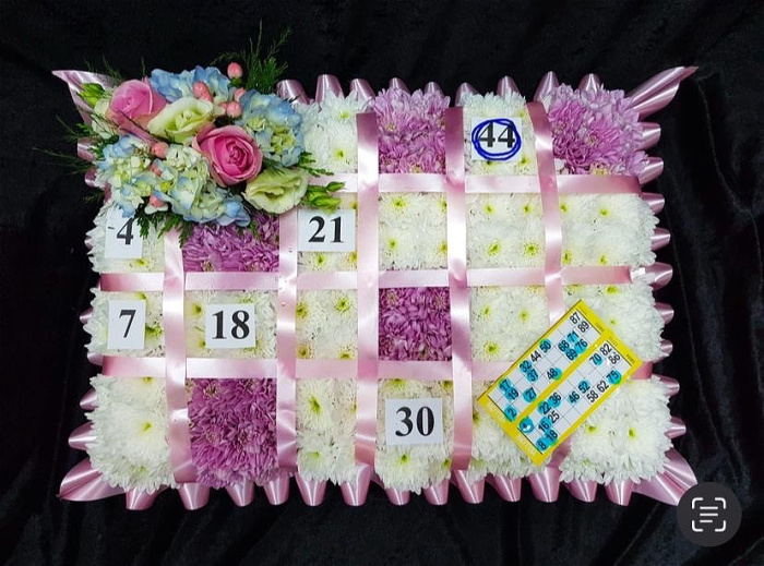 Bespoke Sympathy | Bingo Board Tribute