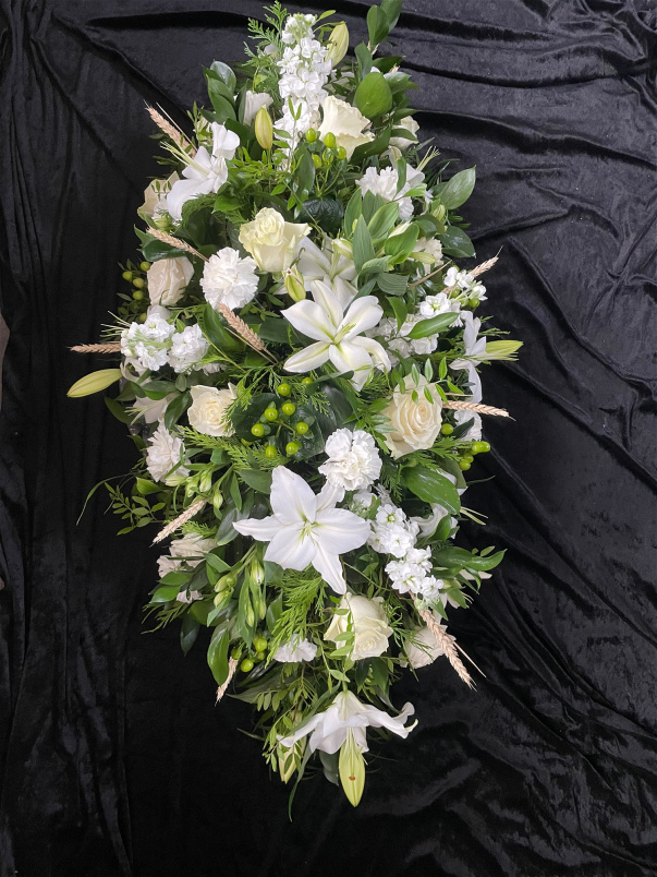 Sympathy | White and Wheat Casket