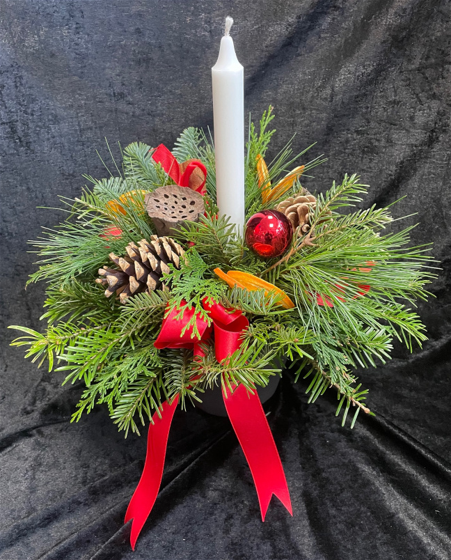 Christmas | Traditional Candle Table Centre