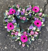 Funeral Flowers | Open sympathy heart.