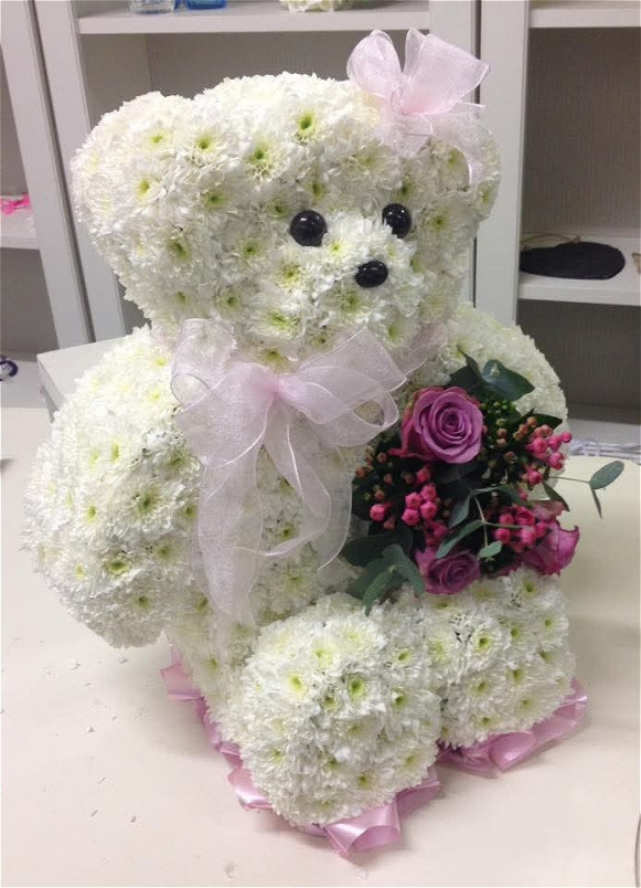 Funeral Flowers | 3D Teddy tribute.