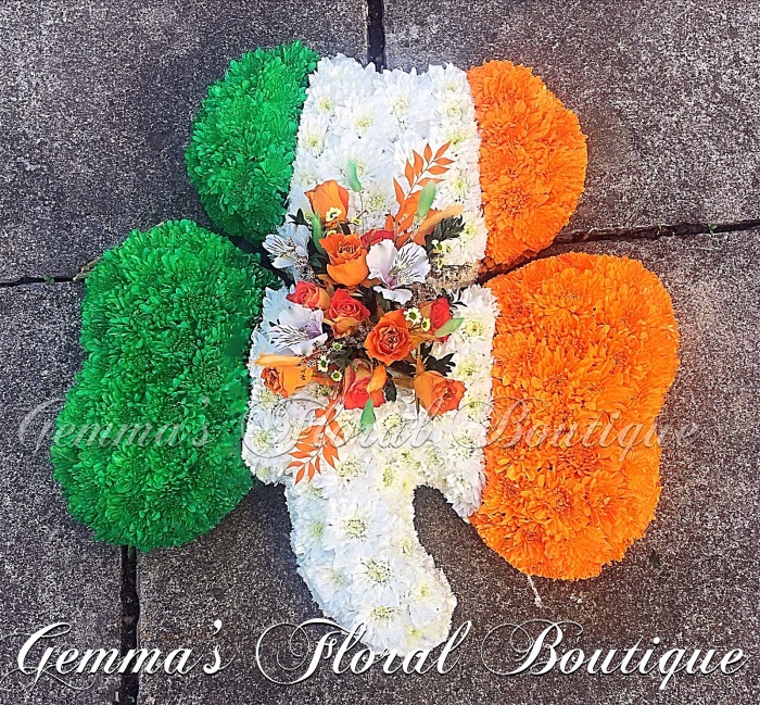 Funeral Flowers  | Funeral Irish Flowers | Irish Shamrock