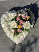 Funeral Flowers | White Heart Tribute Arrangement