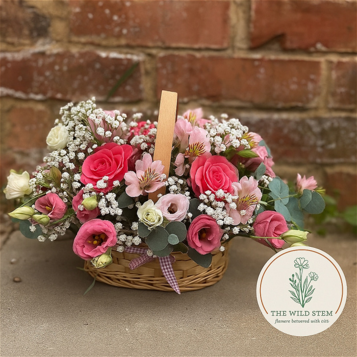 Sympathy Tributes | Wild cottage basket