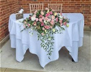 weddings | modern top table arrangement