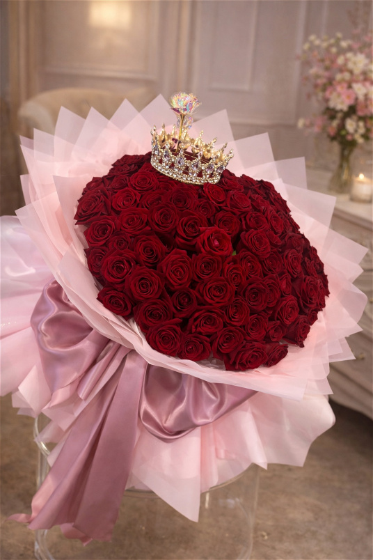 valentines | 100 rose bouquet