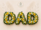 Sympathy Tributes | Massed flower letters