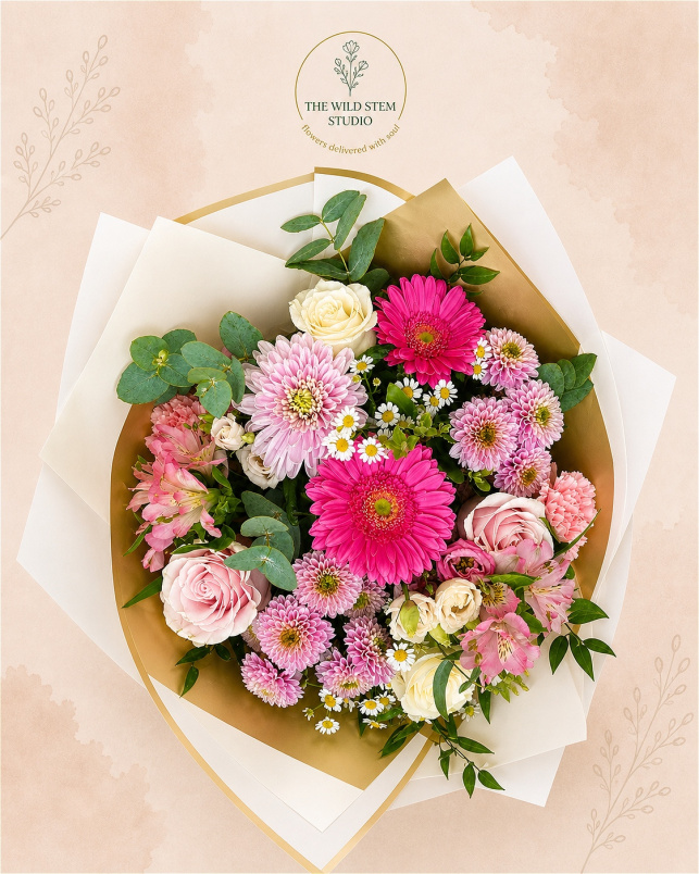 Classics Bouquets | Introducing Our  Blush Bloom Elegance Signature May Bouquet –