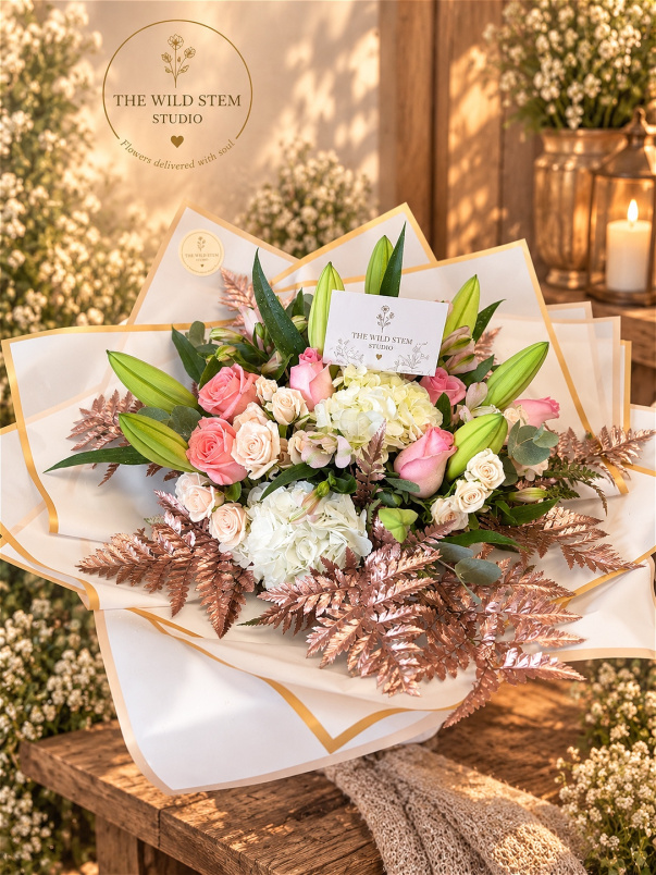 Luxe Bouquets | The Grandeur Bouquet | Rose Romance
