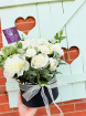 Bouquets | White Blushing Hat Box