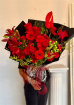 Christmas Festivities Bouquet | Christmas Red Bouquet