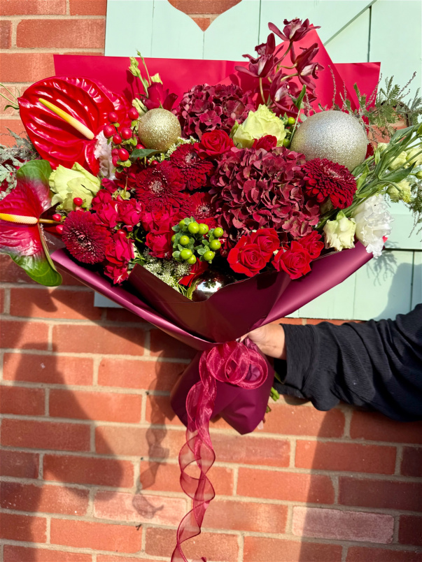 Christmas Festivities Bouquet | Christmas Ruby