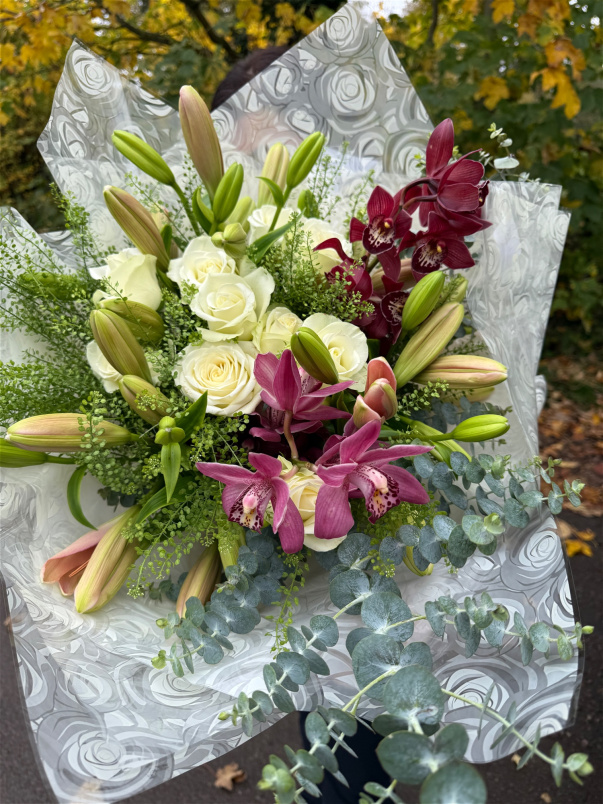 Autumn Bouquets | Christmas Festivities Bouquet | Orchid bouquet