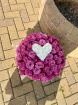 Sympathy Bouquets | Purple heart hat box