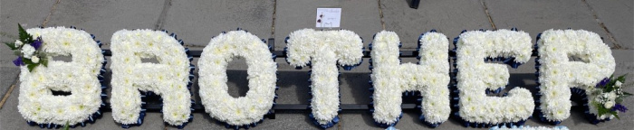 Tribute/Funeral flowers | BROTHER tribute letters