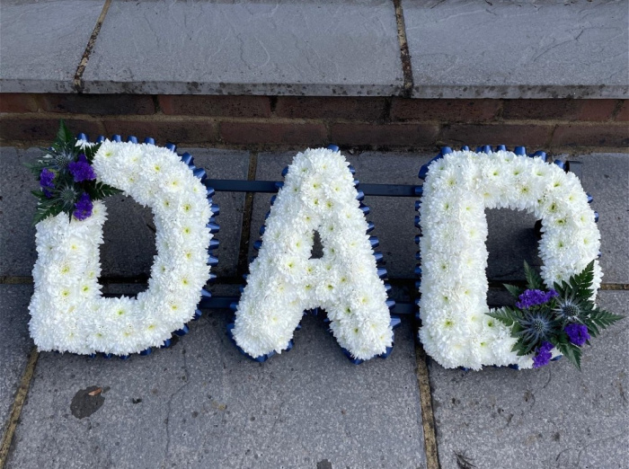 Tribute/Funeral flowers | DAD Tribute Letters