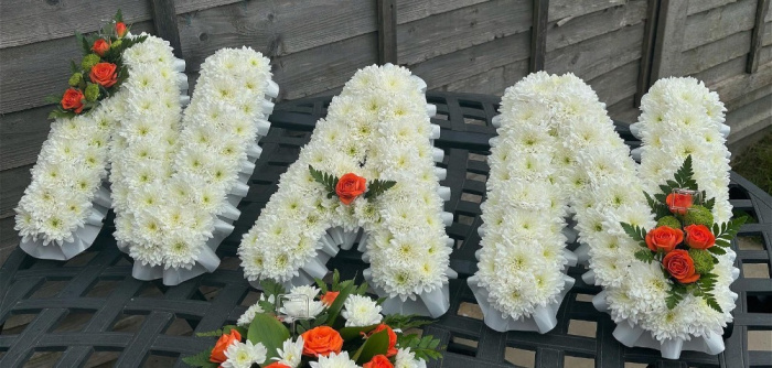 Tribute/Funeral flowers | NAN Tribute Letters