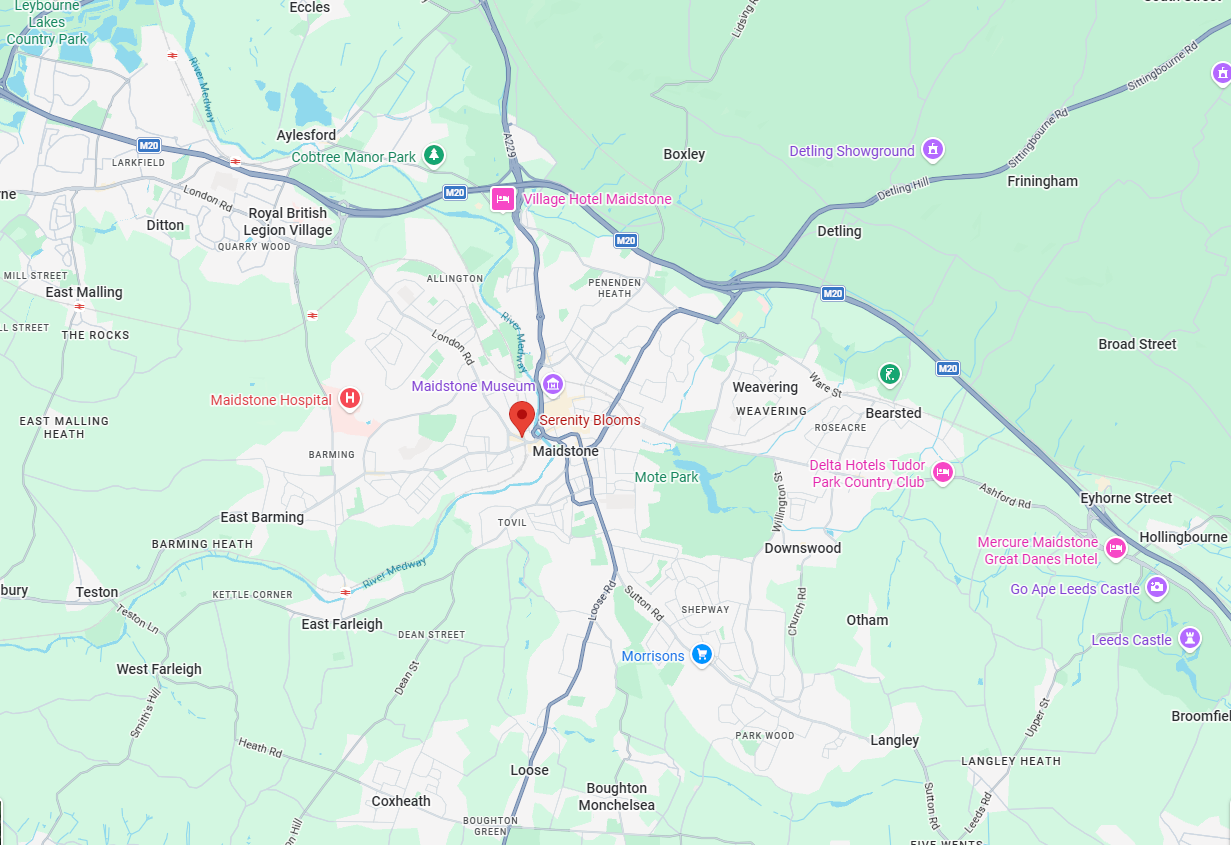 Serenity Blooms | Bearsted | Flower Delivery Areas
