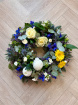 Funeral Flowers | Blue Wreath