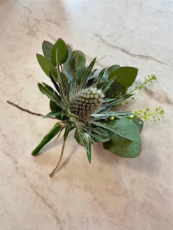 Fresh Flowers | Thistle Buttonhole
