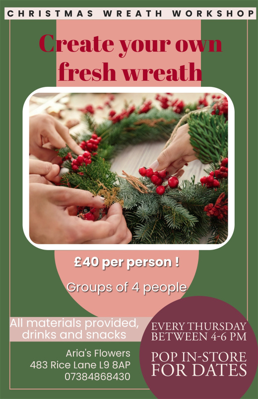 Workshops & Events | Christmas Wreath Workshop