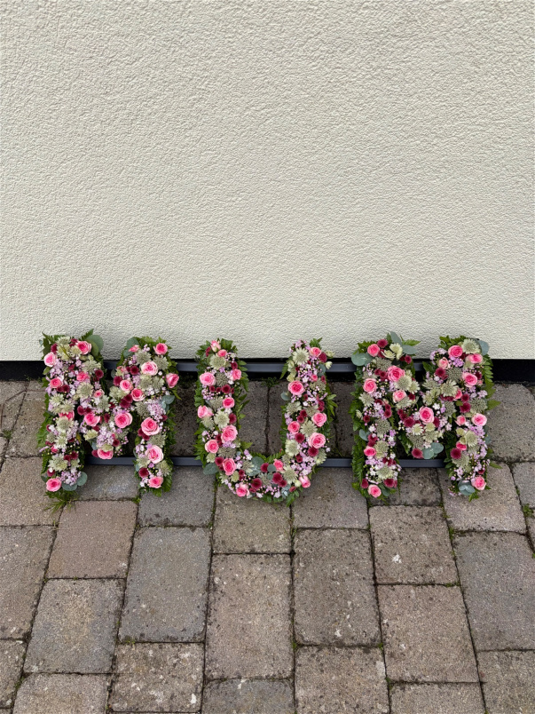 Funeral | Mixed Floral Letter