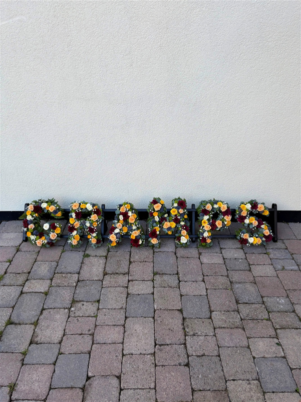 Funeral | Mixed Floral Letter