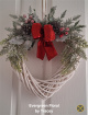 Artificial Flower Wreaths | Christmas Heart Wreath