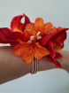 Artificial Accessories | Artificial Accessories and Designs | Red Orchid Wrist Corsage
