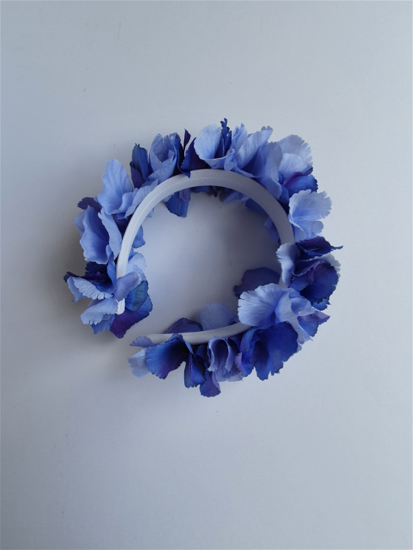 Artificial Accessories | Artificial Accessories and Designs | Blue Hydrangea Headband