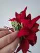 Artificial Accessories | Artificial Accessories and Designs | Red Dahlia Hair Clip