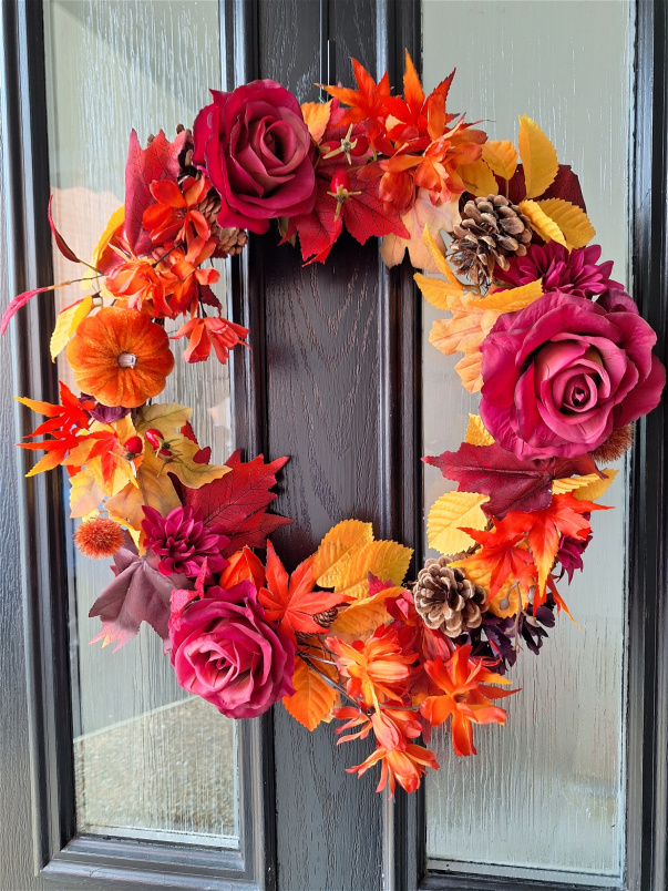 Artificial Flower Wreaths | Big Autumn Wreath