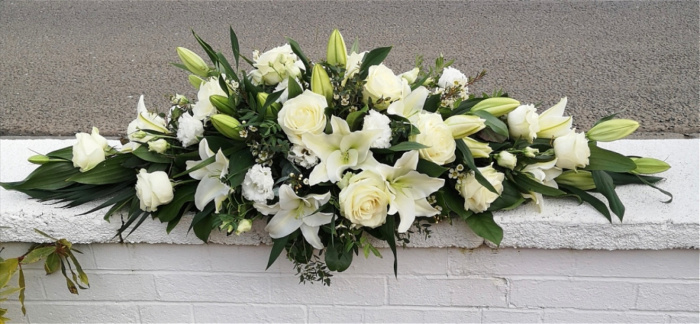 Sprays & Sheaves | View All Funeral Flowers | The Classic White Spray