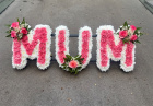 Letters | View All Funeral Flowers | MUM tribute with carnations