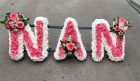Letters | View All Funeral Flowers | NAN tribute with carnations